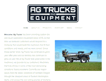 Tablet Screenshot of agtrucksandequipment.com